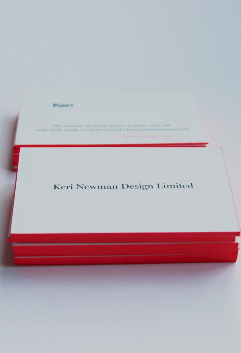 keri newman design limited business cards